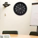 La Crosse 12" Black Analog Clock with Temp & Humidity