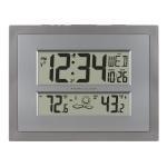 Atomic Digital Wall Clock with Temperature Display