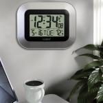 La Crosse Atomic Digital Wall Clock with Temperature