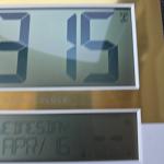 La Crosse Digital Atomic Wall Clock with Temperature