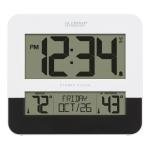 Atomic Digital Wall Clock with Outdoor Sensor