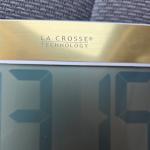 La Crosse Digital Atomic Wall Clock with Temperature