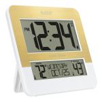 La Crosse Atomic Digital Wall Clock with Temperature