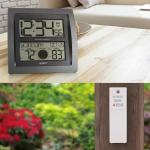 Atomic Curved Digital Wall Clock by La Crosse