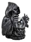 Gothic Grim Reaper Skeleton Lamp with Plasma Ball