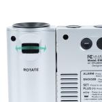 Silver Atomic Projection Alarm Clock with Temp Display