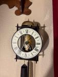 Hermle Ravensburg Skeleton Wall Clock in Wrought Iron