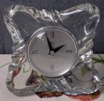 Mikasa Crystal Desk Clock with Quartz Movement