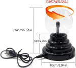 Electric Plasma Ball Lamp with Lightning Effects