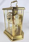 Elegant Brass and Glass Chime Clock