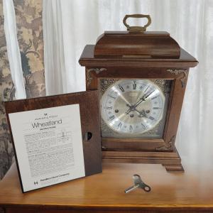 Hamilton Vintage Wheatland Mantle Clock - Tested Working