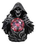 Gothic Grim Reaper Skeleton Lamp with Plasma Ball