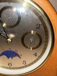 HERMLE Quartz Mantel Clock with Moon Phase