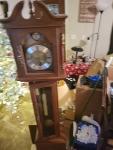 Cherry Wood Emperor Grandfather Clock with Manual