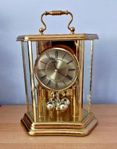Hexagon Carriage Pendulum Clock - Vintage Style