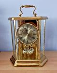 Hexagon Carriage Pendulum Clock - Vintage Style