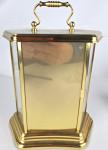 Elegant Brass and Glass Chime Clock