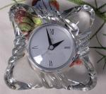 Mikasa Crystal Desk Clock with Quartz Movement