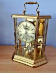Hexagon Carriage Pendulum Clock - Vintage Style