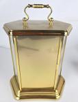 Elegant Brass and Glass Chime Clock