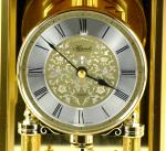 Hermle Quartz Brass and Glass Mantel Clock