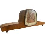 Vintage Hermle Mantel Clock with Walnut Case