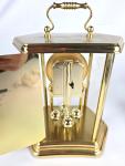 Elegant Brass and Glass Chime Clock