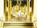 Hermle Quartz Brass and Glass Mantel Clock