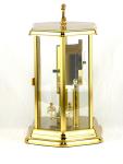 Hermle Quartz Brass and Glass Mantel Clock