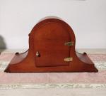 Cherry Finish Dual Chime Quartz Mantel Clock