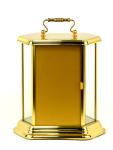 Hermle Quartz Brass and Glass Mantel Clock