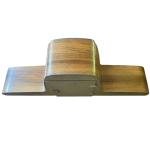 Vintage Hermle Mantel Clock with Walnut Case