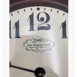 Vintage New England Round Wall Clock with Hermle Movement