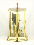 Hermle Quartz Brass and Glass Mantel Clock
