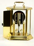 Hermle Quartz Brass and Glass Mantel Clock