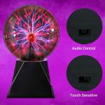 Touch-Sensitive Plasma Globe Ball Lamp