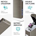 Rechargeable Windproof Plasma Dual Arc Lighter