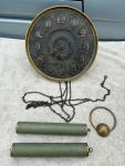Vintage Hermle Brass Mechanical Wall Clock