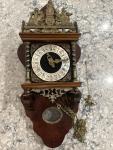 Vintage Dutch Zaanse Wall Clock Parts Set