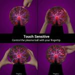 Touch-Sensitive Plasma Globe Ball Lamp