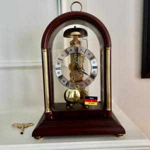 Franz Hermle Skeleton Mantle Clock with Key