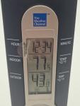 Outdoor Probe Thermometer with Clock and Min-Max Display