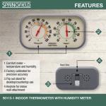 Analog Humidity Meter and Indoor Thermometer