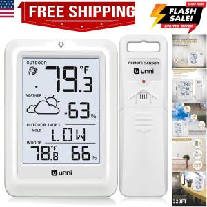 Wireless Indoor Outdoor Thermometer and Humidity Monitor