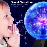 Theefun 8 Inch Touch Sensitive Plasma Ball