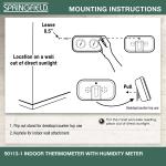 Analog Humidity Meter and Indoor Thermometer