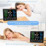 Wireless Indoor Outdoor Weather Station with Color Display