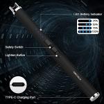 Rechargeable Electric Arc Candle Lighter - Black