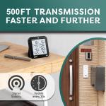 Wireless Indoor Outdoor Thermometer with 3 Sensors