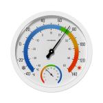 Battery-Free Indoor-Outdoor Thermo-Hygrometer with Large Dial